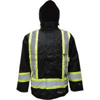 Insulated Jacket, Polyester/Polyurethane, Black, Small Planification Entrepots Molloy