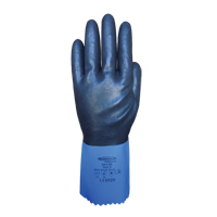 Gants enti&egrave;rement tremp&eacute;s et r&eacute;sistants aux produits chimiques Summitech, Taille Petit/7, 11,8" lo, Chloropr&egrave;ne, Doublure en Poly-coton, 59 mils Planification Entrepots Molloy