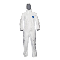 Coveralls, Small, White, Tyvek&reg; 500 Planification Entrepots Molloy