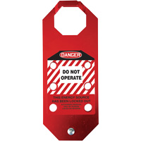 Stopout&reg; OSHA Danger Aluma-Tag Do Not Operate Hasp, Red Planification Entrepots Molloy