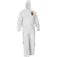 Kleenguard A40 Coveralls with Breathable Back, Large, Blue/White, Microporous/SMS Planification Entrepots Molloy