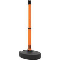 PLUS Barrier Post Set Receiver, 42" High, Orange Planification Entrepots Molloy