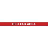 Tough-Mark Heavy-Duty Floor Marking, Rectangle, 48" L x 4" W, Red, Polyethylene Planification Entrepots Molloy