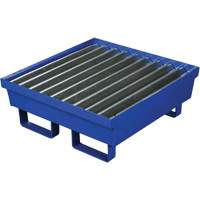 Steel Spill Containment Pallet, 17 US gal. Spill Capacity, 27" x 25.75" x 6" Planification Entrepots Molloy