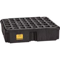 Modular Spill Platform, 15 US gal. Spill Capacity, 26" x 26.25" x 6.5" Planification Entrepots Molloy