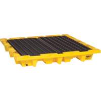Spill Containment Pallet, 66 US gal. Spill Capacity, 58.5" x 58.5" x 7.75" Planification Entrepots Molloy