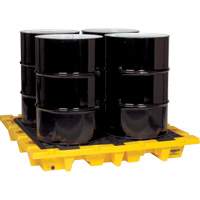 Spill Containment Pallet, 66 US gal. Spill Capacity, 58.5" x 58.5" x 7.75" Planification Entrepots Molloy