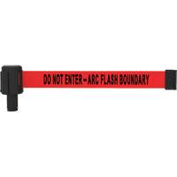 PLUS Banner Cassette, Do Not Enter - Arc Flash Boundary, 15', Red Tape Planification Entrepots Molloy