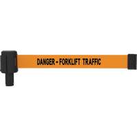 PLUS Banner Cassette, Danger - Forklift Traffic, 15', Orange Tape Planification Entrepots Molloy