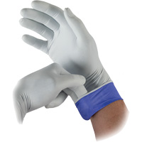 Gants d'examen bicolores LSE-104 Lifestar EC, Petit, Nitrile, 5,5-mil, Sans poudre, Blanc, Classe 2 Planification Entrepots Molloy