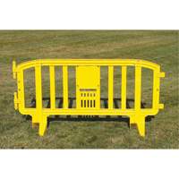 Barricade Movit, Emboîtables, 78" lo x 39" h, Jaune Planification Entrepots Molloy