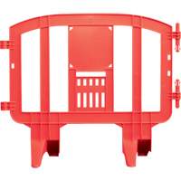 Minit Barricade, Interlocking, 49" L x 39" H, Red Planification Entrepots Molloy
