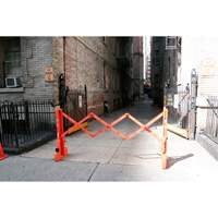 Multi-Gate Barricade, 43" H x 90" L, Orange Planification Entrepots Molloy