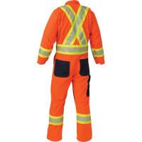 Combinaison ind&eacute;chirable, Petit, Orange haute visibilit&eacute; Planification Entrepots Molloy