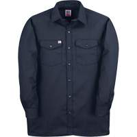 Long-Sleeved Twill Work Shirt, Men's, 4X-Large, Navy Blue Planification Entrepots Molloy