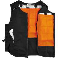 Veste de refroidissement &agrave; changement de phase l&eacute;g&egrave;re avec sachets 6260 Chill-Its, Petit/Moyen, Noir Planification Entrepots Molloy