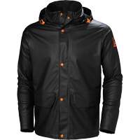 Gale Rain Jacket, Polyester/Polyurethane, X-Small, Black Planification Entrepots Molloy
