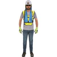 Chill-Its&reg; 6687 Economy Dry Evaporative Cooling Vest, Small/Medium, High Visibility Lime-Yellow Planification Entrepots Molloy
