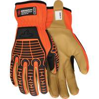 UltraTech Impact Gloves, Medium, Grain Leather Palm, Slip-On Cuff Planification Entrepots Molloy