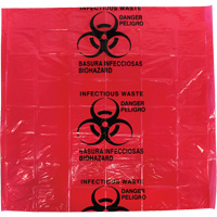 Dynamic™ Infectious Waste Bags, Infectious Waste, 24" L x 24" W, 12 microns, 50 /pkg. SGQ005 | Planification Entrepots Molloy
