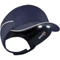 Skullerz<sup>®</sup> 8965 Lightweight Bump Cap Hat with LED Lighting, Navy Blue SGQ309 | Planification Entrepots Molloy