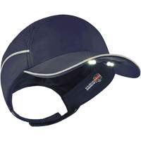 Skullerz<sup>®</sup> 8965 Lightweight Bump Cap Hat with LED Lighting, Navy Blue SGQ310 | Planification Entrepots Molloy