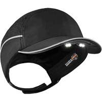 Skullerz<sup>®</sup> 8965 Lightweight Bump Cap Hat with LED Lighting, Black SGQ316 | Planification Entrepots Molloy