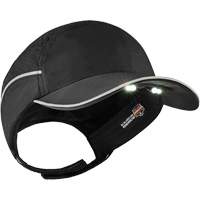 Skullerz<sup>®</sup> 8965 Lightweight Bump Cap Hat with LED Lighting, Black SGQ317 | Planification Entrepots Molloy