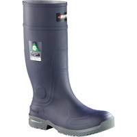Slip Resistant Boots, Rubber, Steel Toe, Size 4 Planification Entrepots Molloy