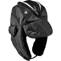 Chapeau de trappeur avec fermeture &agrave; glissi&egrave;re N-Ferno, Doublure en Polyur&eacute;thane/Satin, Moyen/Petit, Noir Planification Entrepots Molloy