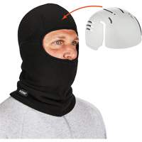 Passe-montagne avec fermeture &agrave; glissi&egrave;re et casque antichoc &agrave; ins&eacute;rer N-Ferno, Molleton/Polyester, Noir Planification Entrepots Molloy