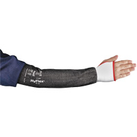 HyFlex&reg; 11-281 Series Wide Cut Resistant Sleeve with Thumbhole, Intercept, 22", ASTM ANSI Level A4, Grey Planification Entrepots Molloy