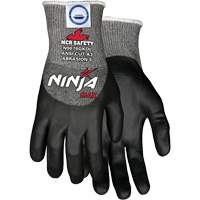 Gants r&eacute;sistant aux coupures Max Ninja, Taille Moyen, Calibre 10, Rev&ecirc;tement Bipolym&egrave;re, Enveloppe en Dyneema, ASTM ANSI niveau A3 Planification Entrepots Molloy