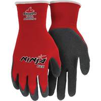 Gants enduits Flex Ninja, Grand, R&ecirc;vetement Latex de caoutchouc, Calibre 15, Enveloppe en Nylon Planification Entrepots Molloy