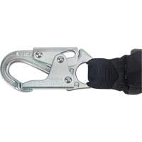 Miller&reg; HP Shock-Absorbing Lanyard, 4', Locking Rebar Hook Center, Locking Snap Hook Leg Ends, Polyester Planification Entrepots Molloy