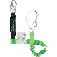 Miller&reg; StretchStop&reg; Shock-Absorbing Lanyard, 6', Scaffold Hook Center, Locking Snap Hook Leg Ends, Polyester Planification Entrepots Molloy