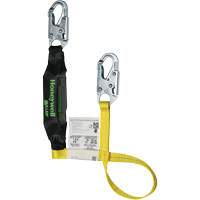 Miller&reg; HP Shock-Absorbing Lanyard, 4', Locking Snap Hook Center, Locking Snap Hook Leg Ends, Polyester Planification Entrepots Molloy