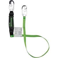 Miller&reg; HP Shock-Absorbing Lanyard, 6', Locking Snap Hook Center, Locking Snap Hook Leg Ends, Polyester Planification Entrepots Molloy