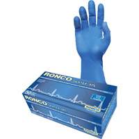 Gant d'examen extra long SilkTex XPL, Petit, Latex, 13 mils, Sans poudre, Bleu, Classe 2 Planification Entrepots Molloy