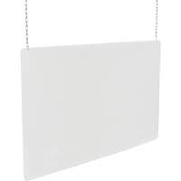 Ceiling Mounted Safety Shield, 32" W x 48" H SGU443 | Planification Entrepots Molloy