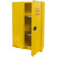 Flammable Storage Cabinet, 45 gal., 2 Door, 43" W x 65" H x 18" D SGU466 | Planification Entrepots Molloy