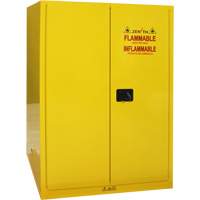 Flammable Storage Cabinet, 90 Gal., 2 Door, 43" W x 66" H x 34" D SGU586 | Planification Entrepots Molloy