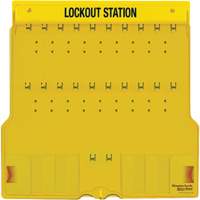Trilingual Covered Lock Station, None Padlocks, 20 Padlock Capacity, Padlocks Not Included Planification Entrepots Molloy