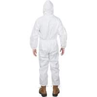 Premium Hooded Coveralls, 3X-Large, White, Microporous Planification Entrepots Molloy