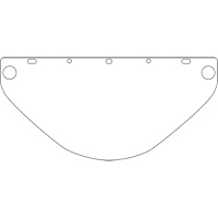 Visi&egrave;re de s&eacute;curit&eacute; universelle Dynamic, Polycarbonate, Teinte Transparent Planification Entrepots Molloy