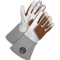 Gants de soudage &agrave; l'arc TIG Gander Brand avec renfort thermique, Cuir fleur de ch&egrave;vre, Taille Petit Planification Entrepots Molloy