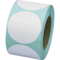 Pastilles de marquage colorées, Cercle, 3" lo x 3" la, Blanc, Vinyle SGW778 | Planification Entrepots Molloy