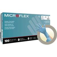 Gants jetables N20, Petit, Nitrile, 4,7 mils, Sans poudre, Bleu Planification Entrepots Molloy