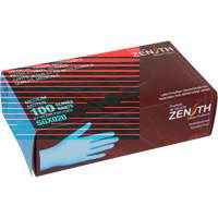 Gants tactiles jetables de calibre m&eacute;dical, Petit, Nitrile/vinyle, 4,5 mils, Sans poudre, Bleu, Classe 2 Planification Entrepots Molloy