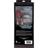 Longe amortisseuse interne ShockSorb, 6', Point d'ancrage &agrave; Crochet mousqueton, Crochet mousqueton aux jambes, Polyester Planification Entrepots Molloy